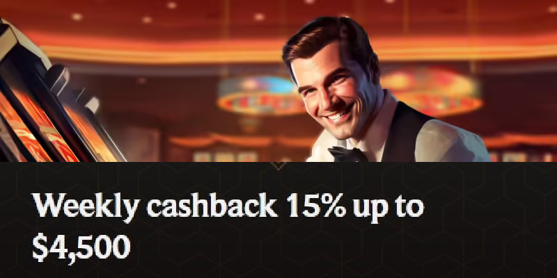 Crownplay Casino CA Bonus Weekly Cashback 15