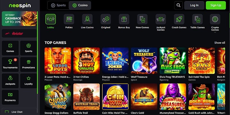 NeoSpin Casino AU