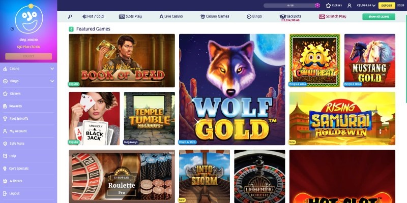 PlayOjo Casino CA-Online Gambling Sites